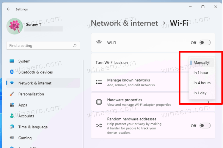 Automatically Re Enable Wi Fi With Settings