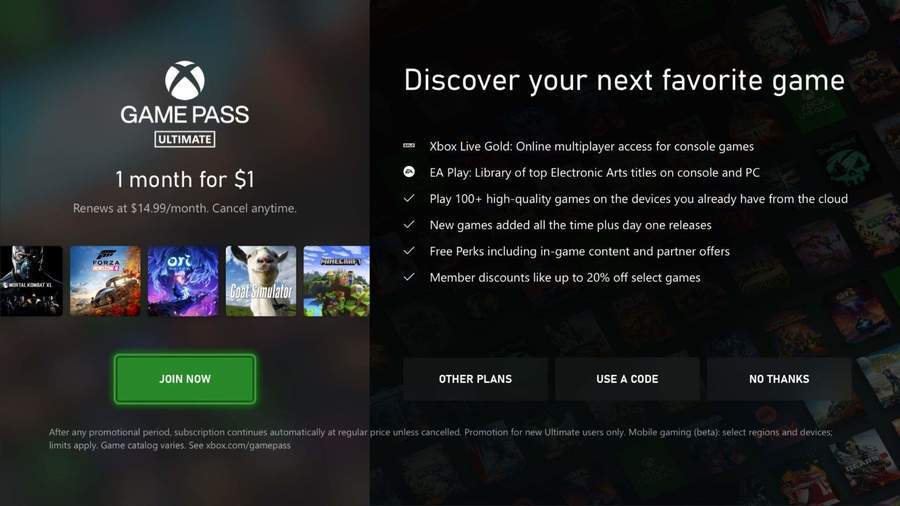 05 Xbox Game Pass Choose Your Plan