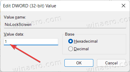 Disable Lock Screen In Windows 11 In The Registry