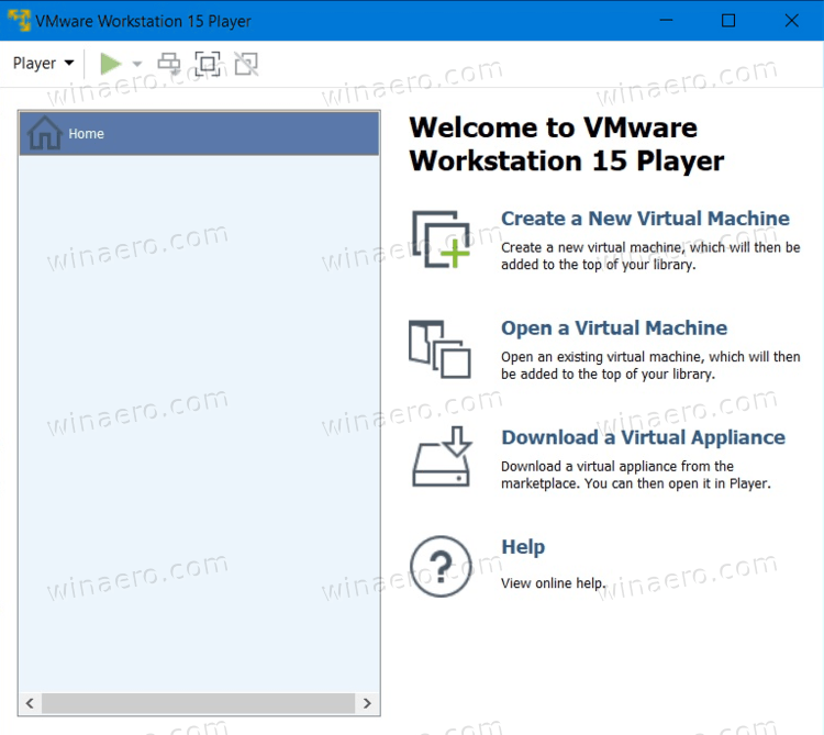 vmware workstation player 12 not saving