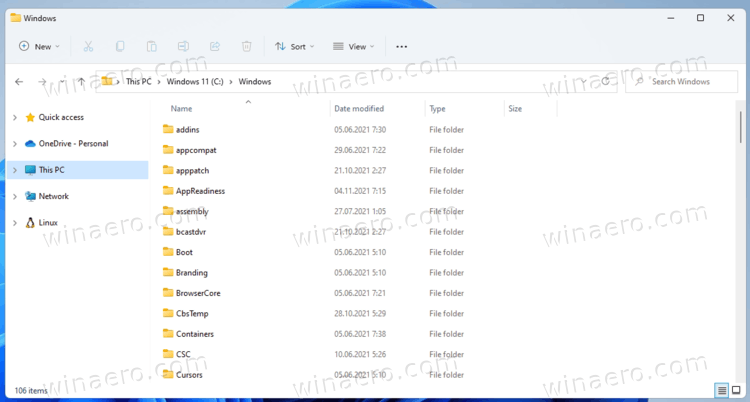 Windows 11 Default OneDrive Icon In File Explorer