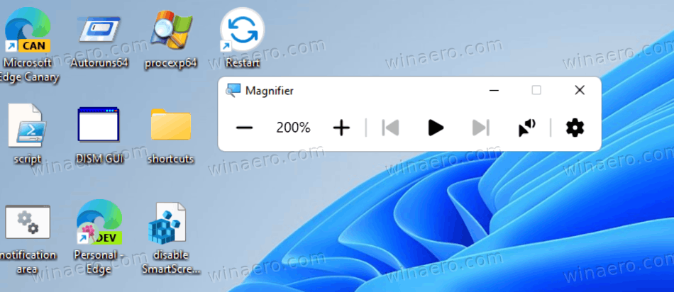 Windows 11 Screen Magnifier
