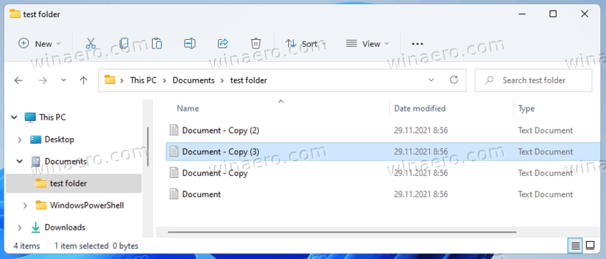 Windows 11 Default File Copy Name