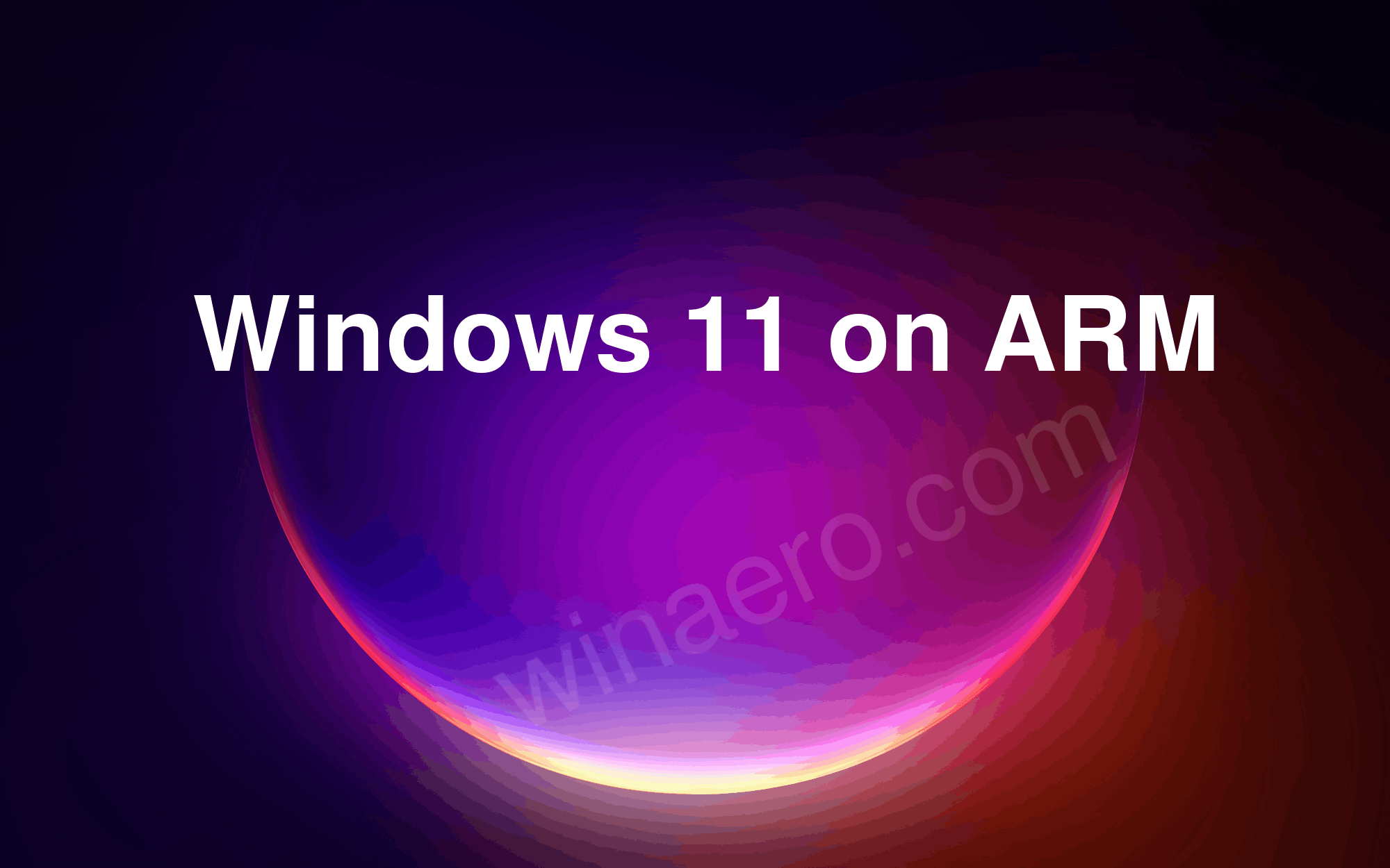 Windows 11 On Arm Banner