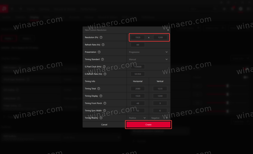 Change Screen Resolution with AMD Software