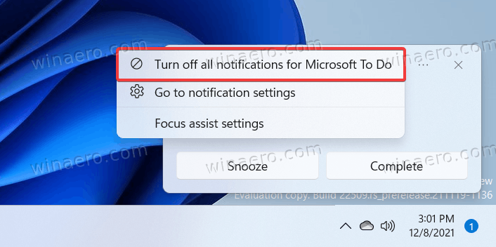 Disable Notifications for an app