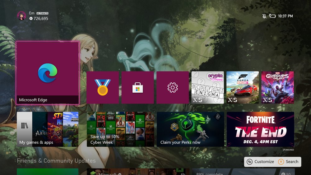 Edge Xbox Set Image As Background 2