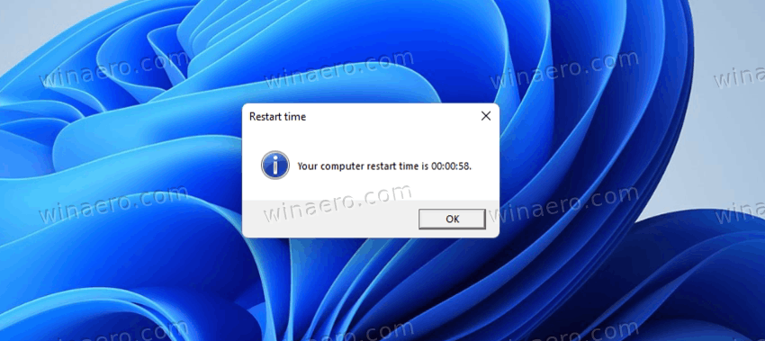 Check Windows 11 Restart Time
