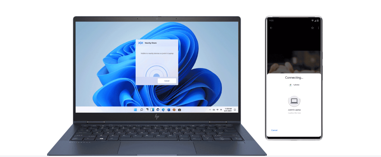 google nearby share windows 11