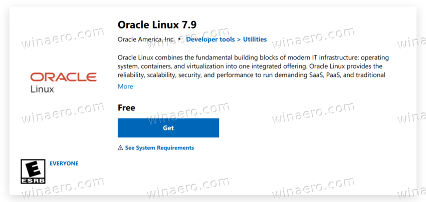 Oracle Linux For The Windows Subsystem For Linux