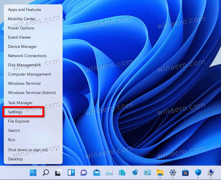 Windows 11 Open Settings
