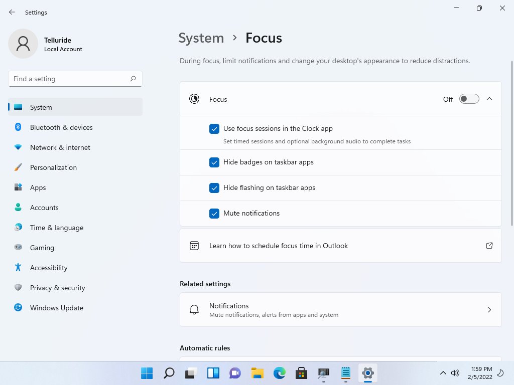 Windows 11 Focus Assist Is Now Just Focus