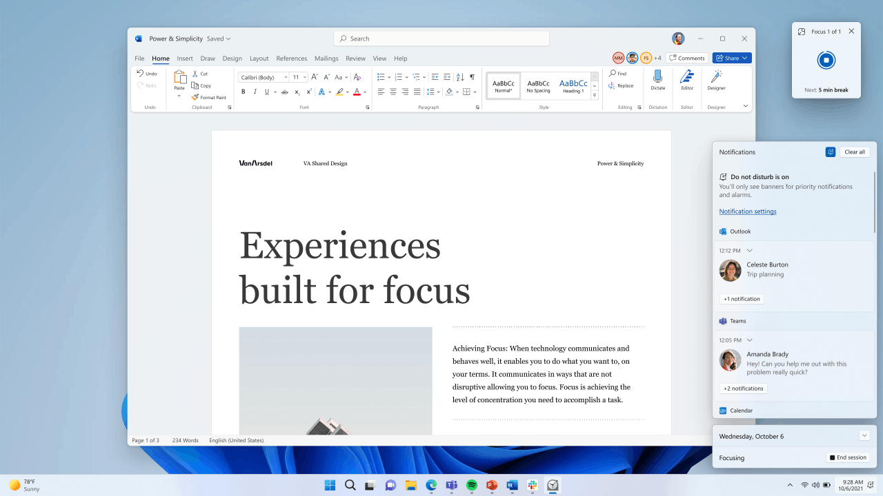 Windows 11 Focus Session