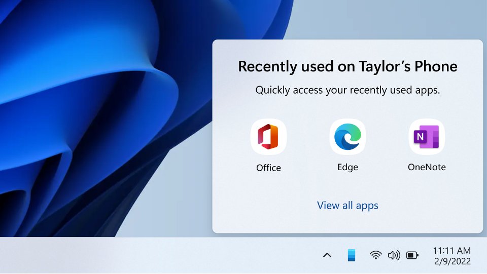 windows-11-will-show-recent-apps-from-your-android-phone-on-the-taskbar