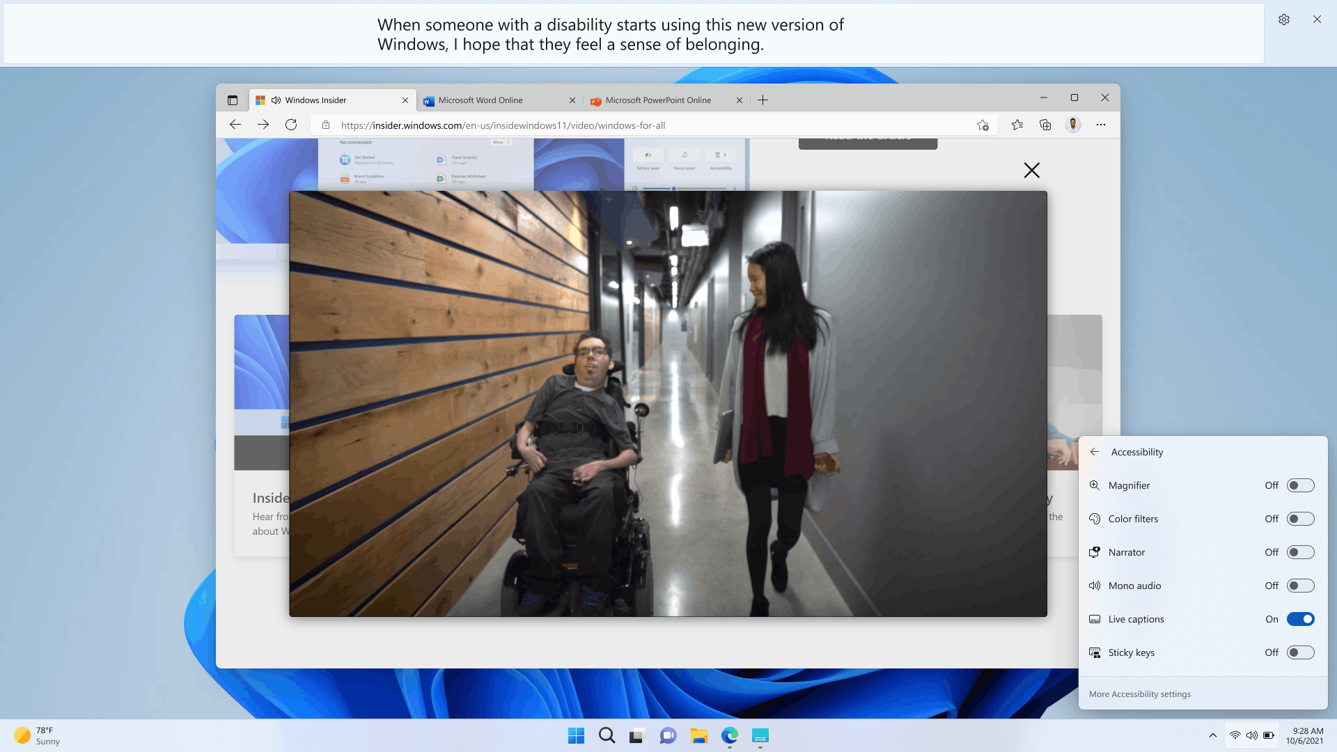 Windows 11 Live Captions