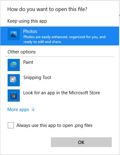 Classic App Picker In Windows 11