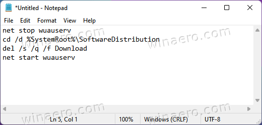 Delete Pending Windows Update Files In Windows 11