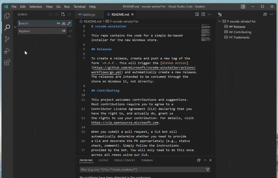 Vs Code Side Panel