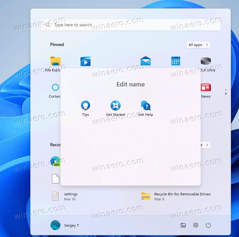A Pinned App Folder In Windows 11 Start Menu