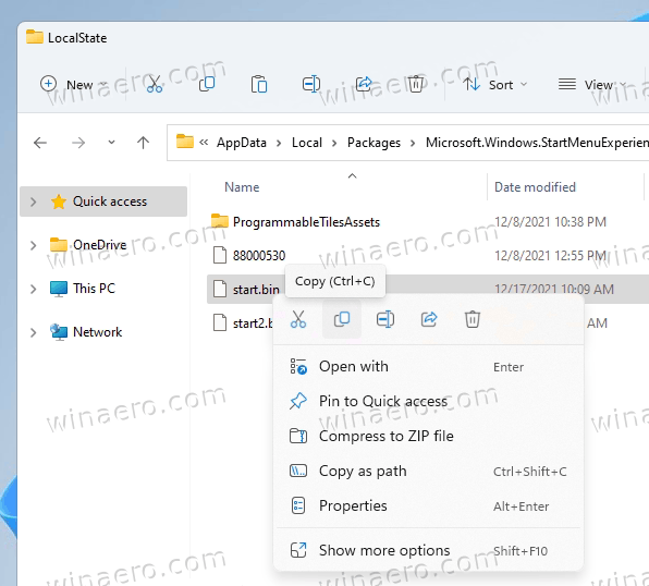 Backup Pinned Apps In Windows 11 Start Menu