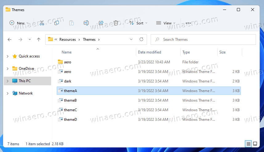 Change Theme From File Explorer