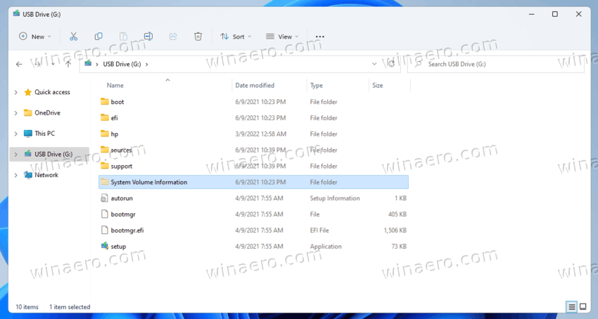 System Volume Information Folder On Removable Drive