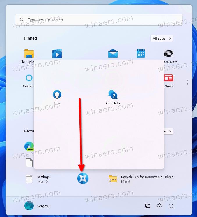 Remove App From The Folder On The Start Menu