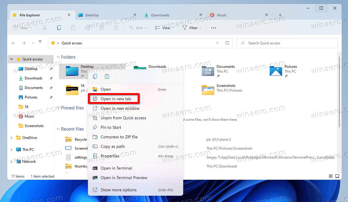 Tabs In File Explorer on Windows 11