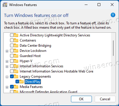 Install DirectPlay in Windows 11