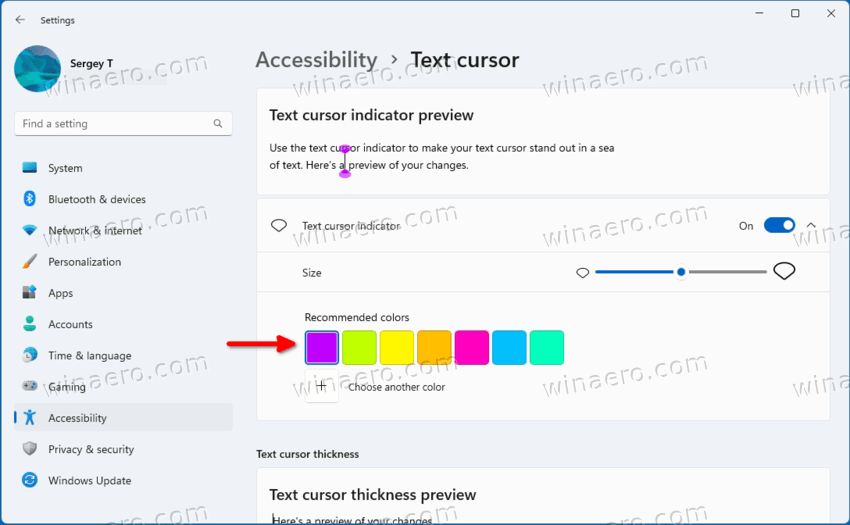 How to change mouse pointer color and size on Windows 11 - Pureinfotech