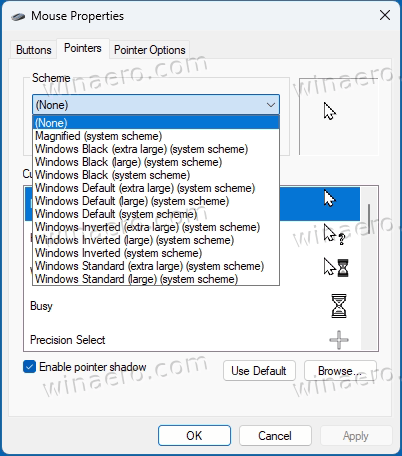 Windows 11 Change Cursor Theme