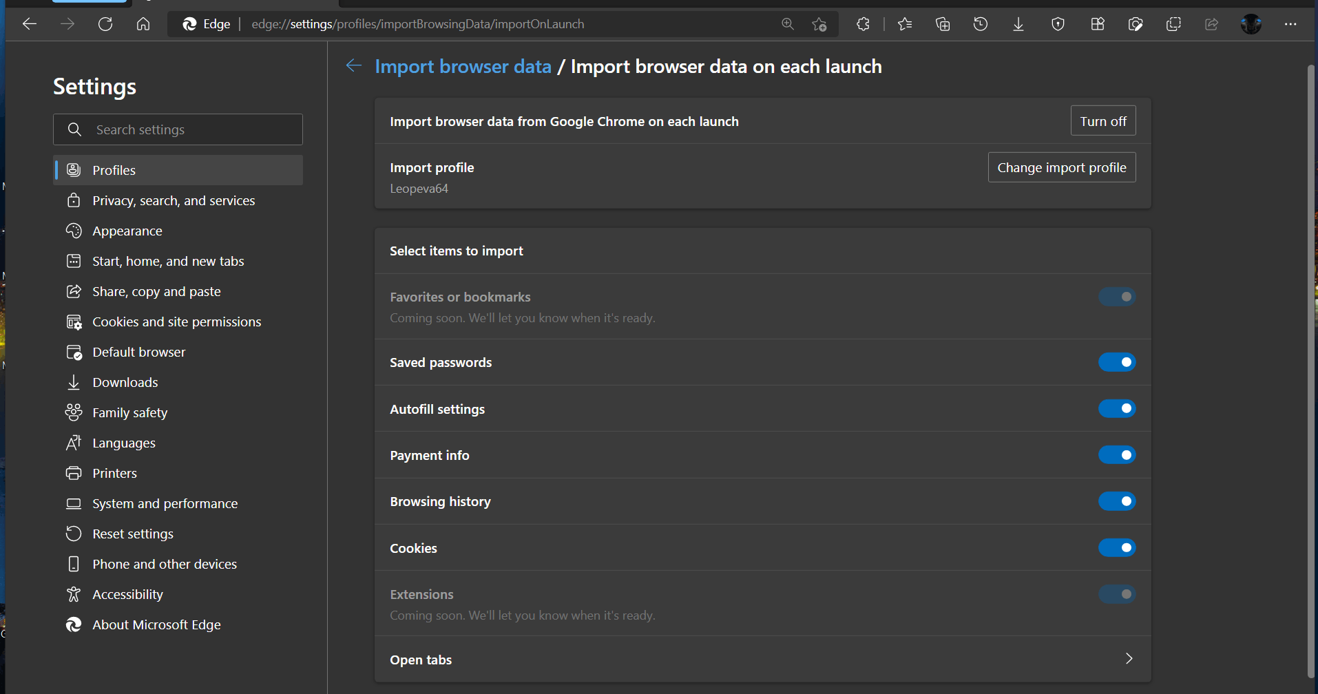 data import options