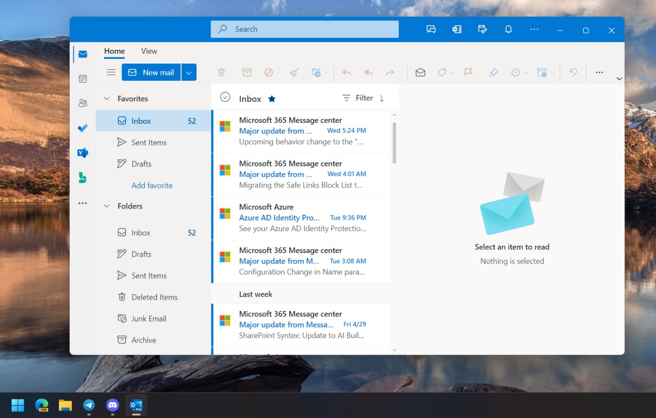 Unified Outlook One for Windows