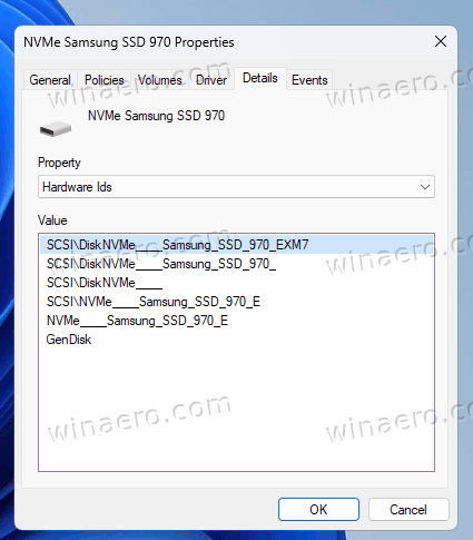 Windows 11 find SSD NVMe