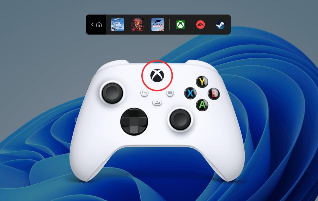 Xbox Controller Bar For Windows 11