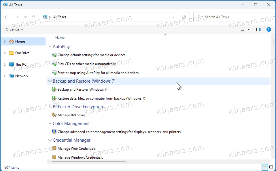 Windows 11 God Mode Folder