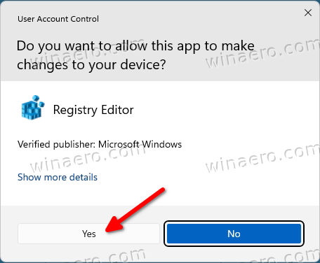 Confirm the User Account Control prompt