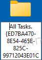 Create a folder to open All Tasks