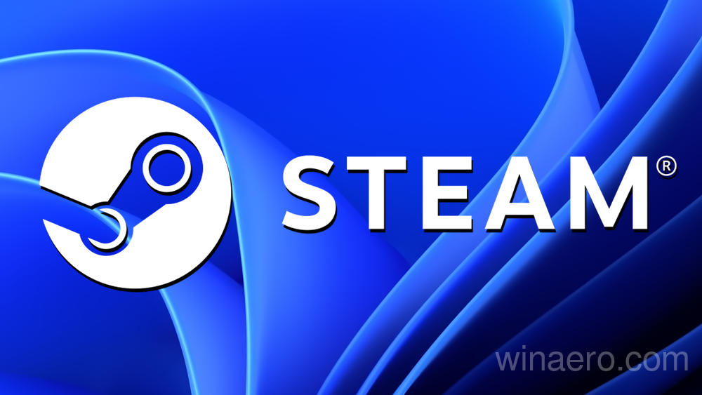 Steam Logo Blue Banner