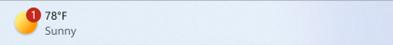 Значок уведомлений Windows 11 для виджетов