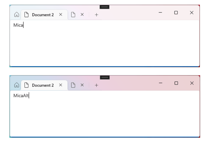 Mica Alt Windows 11 Notepad