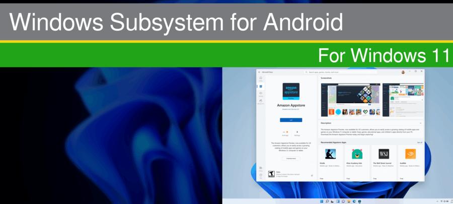 WSA Windows Subsystem For Android Banner