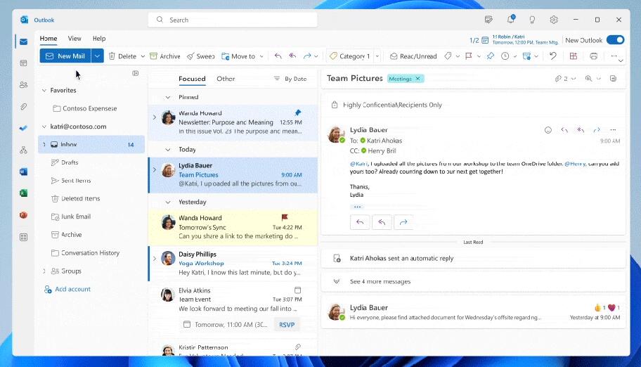 New Outlook App 