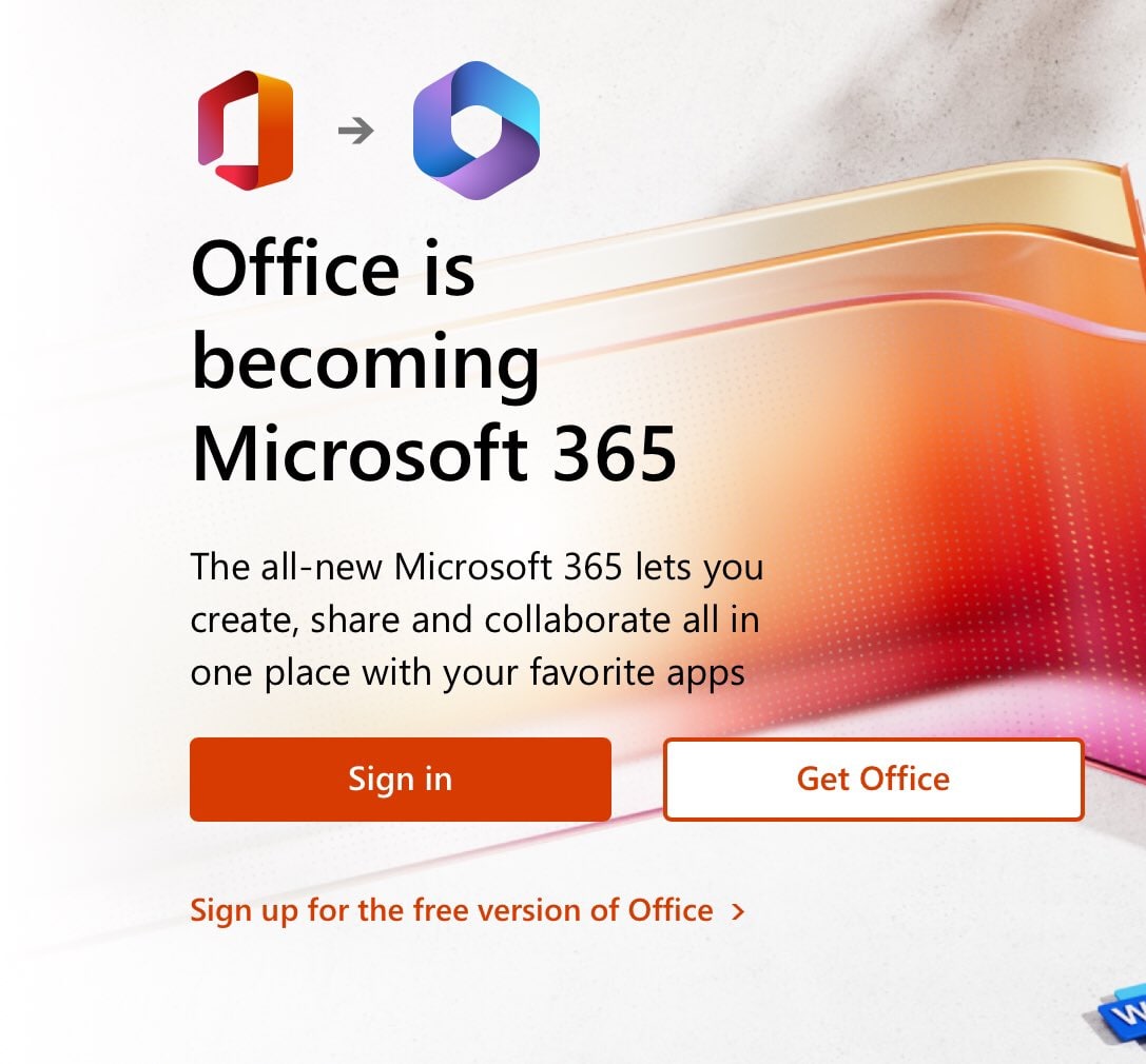 New Office Microsoft 365 Logo