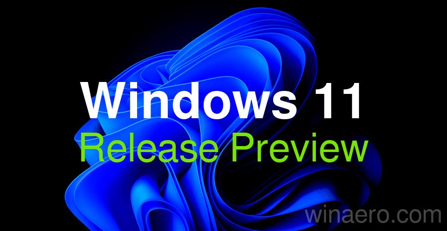 Release Preview Insiders are receiving new updates