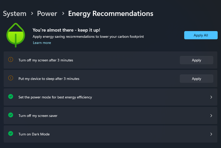 Windows 11 Energy Recommendations Page 02