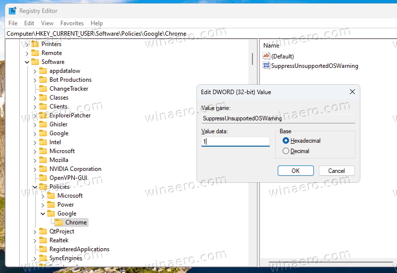 Disable Windows 10 Upgrade Prompt in Chrome