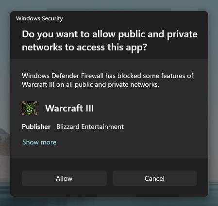 Windows 11 New Firewall Dialog 2