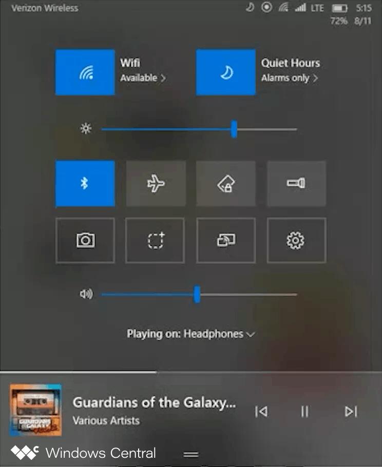 03 1 Control Center For Both Windows 10 Mobile And Andromeda OS