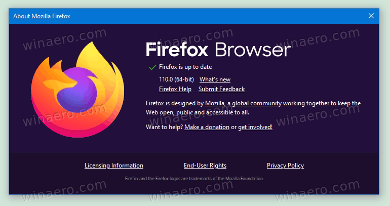 Firefox 110